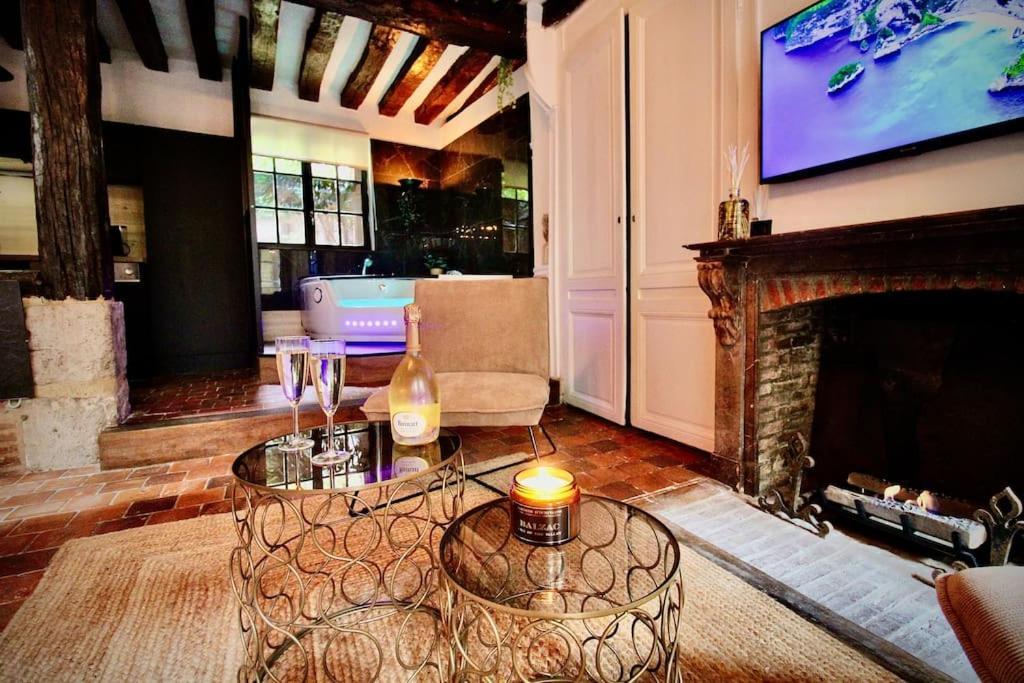 Le Spa Gustave - Sauna, Jacuzzi & Terrasse A ルーアン エクステリア 写真