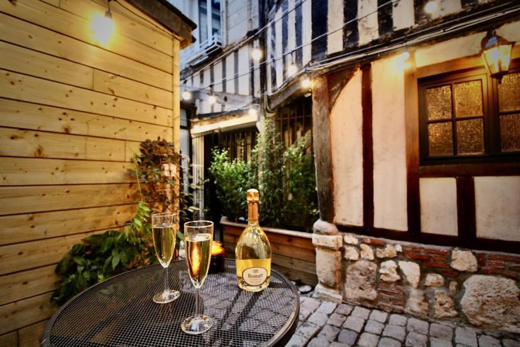 Le Spa Gustave - Sauna, Jacuzzi & Terrasse A ルーアン エクステリア 写真