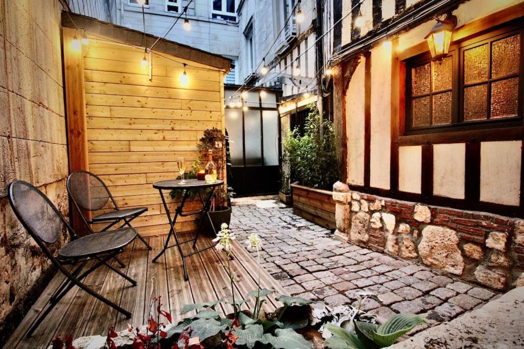 Le Spa Gustave - Sauna, Jacuzzi & Terrasse A ルーアン エクステリア 写真